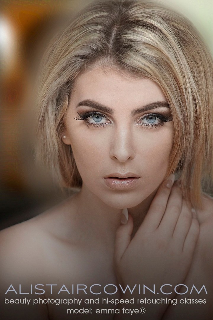 Photographed for Alistair Cowin's Beauty Books and the model's Portfolio<br />
Model: Emma Faye   MUA: Hannah Field