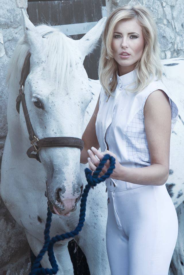 Model - miss Hunter <br />
Horse - Freddie - Owner model<br />
Location model home<br />
Hair - Rachel williams stylist<br />
