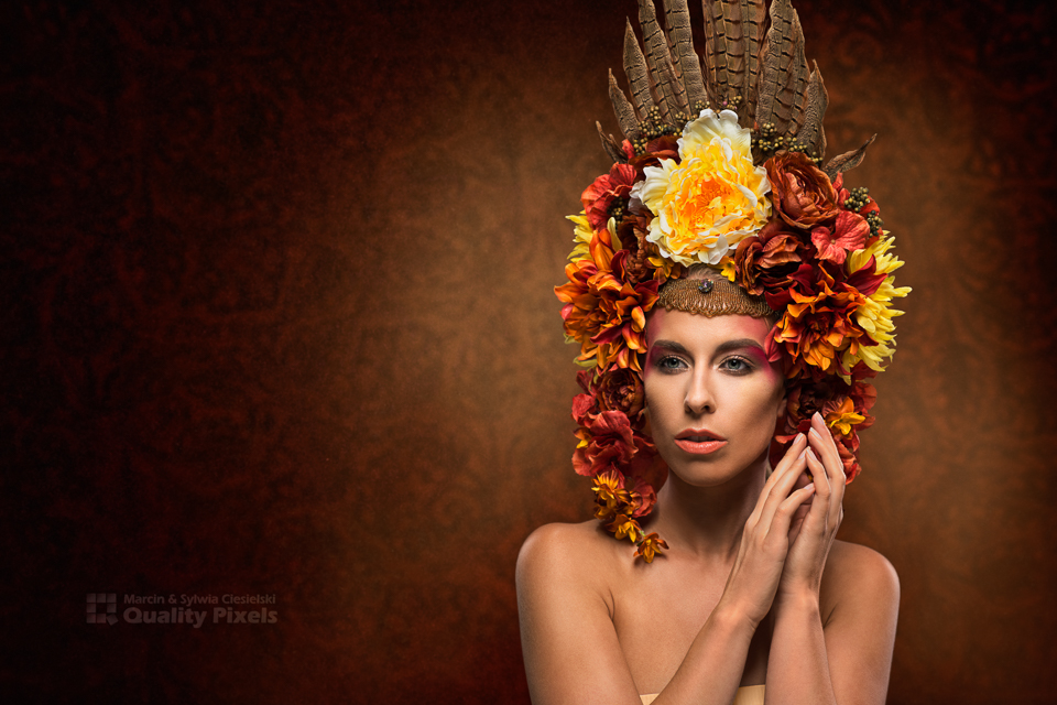 Model: Joanna Harris<br />
Headpiece: Ewa Jobko<br />
MUA: Anitka Kwiat